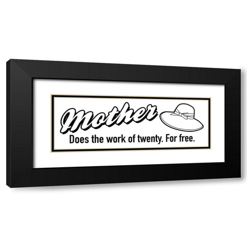 Mother Free Black Modern Wood Framed Art Print with Double Matting by Grey, Jace