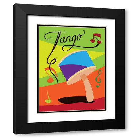 Tango I Black Modern Wood Framed Art Print with Double Matting by Grey, Jace