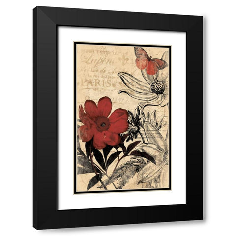 Paris A Black Modern Wood Framed Art Print with Double Matting by Grey, Jace