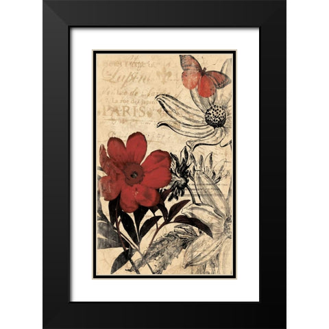 Paris A Black Modern Wood Framed Art Print with Double Matting by Grey, Jace