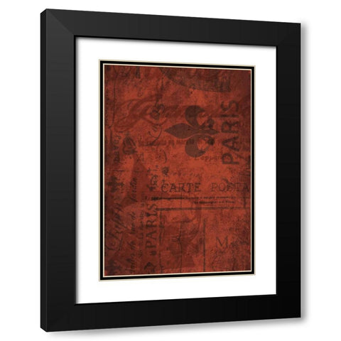 Paris E Black Modern Wood Framed Art Print with Double Matting by Grey, Jace