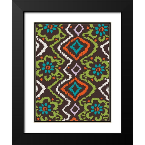 Flow Black Modern Wood Framed Art Print with Double Matting by Grey, Jace