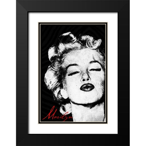 Monroe A Black Modern Wood Framed Art Print with Double Matting by Grey, Jace