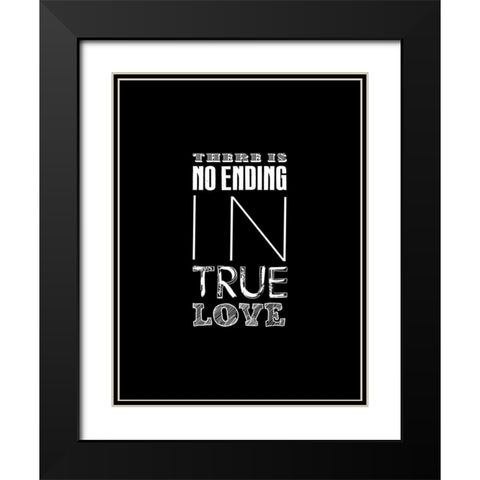 True Love 2 Black Modern Wood Framed Art Print with Double Matting by Grey, Jace