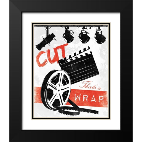 Cinema B Black Modern Wood Framed Art Print with Double Matting by Grey, Jace