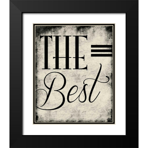The Best Black Modern Wood Framed Art Print with Double Matting by Grey, Jace
