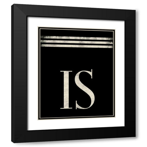 Is Black Modern Wood Framed Art Print with Double Matting by Grey, Jace