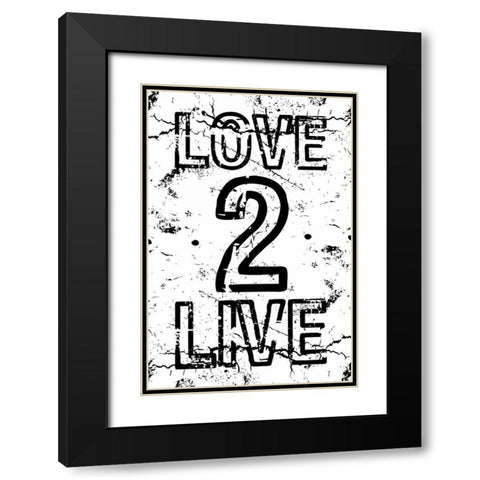 L2L Black Modern Wood Framed Art Print with Double Matting by Grey, Jace