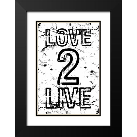 L2L Black Modern Wood Framed Art Print with Double Matting by Grey, Jace