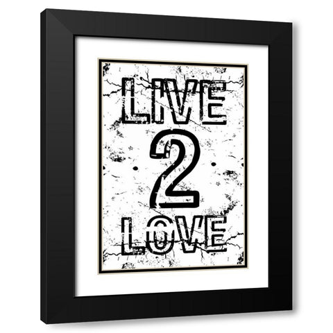 L2L Mate Black Modern Wood Framed Art Print with Double Matting by Grey, Jace