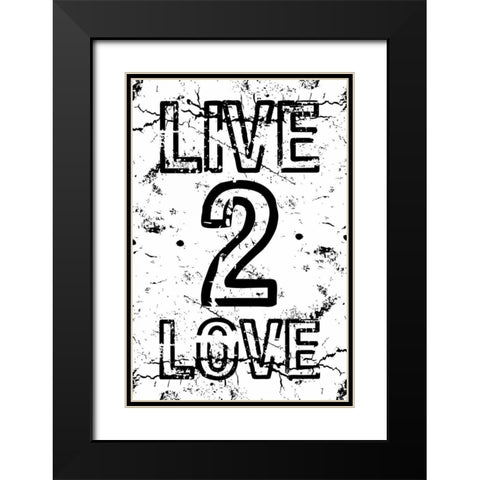 L2L Mate Black Modern Wood Framed Art Print with Double Matting by Grey, Jace