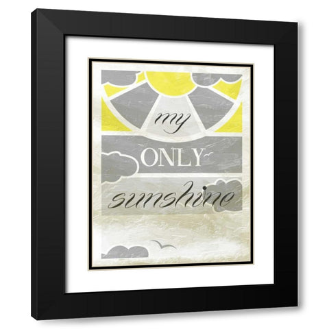 Sunshine Mate Black Modern Wood Framed Art Print with Double Matting by Grey, Jace