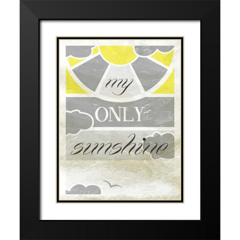 Sunshine Mate Black Modern Wood Framed Art Print with Double Matting by Grey, Jace