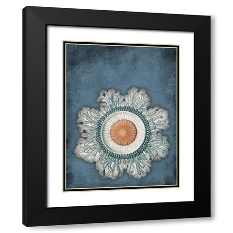 Blue Coastal Mate Black Modern Wood Framed Art Print with Double Matting by Grey, Jace