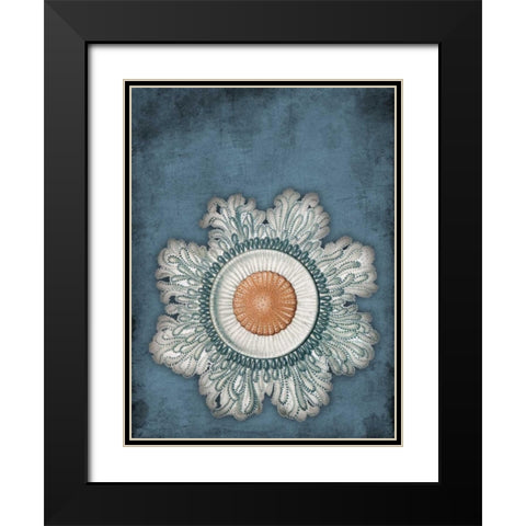 Blue Coastal Mate Black Modern Wood Framed Art Print with Double Matting by Grey, Jace