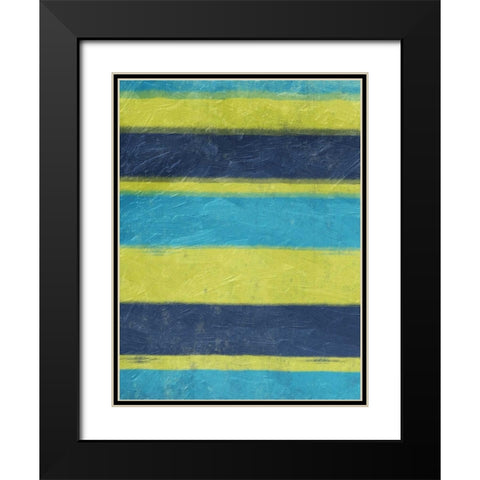 Cool Hues 2 Black Modern Wood Framed Art Print with Double Matting by Grey, Jace
