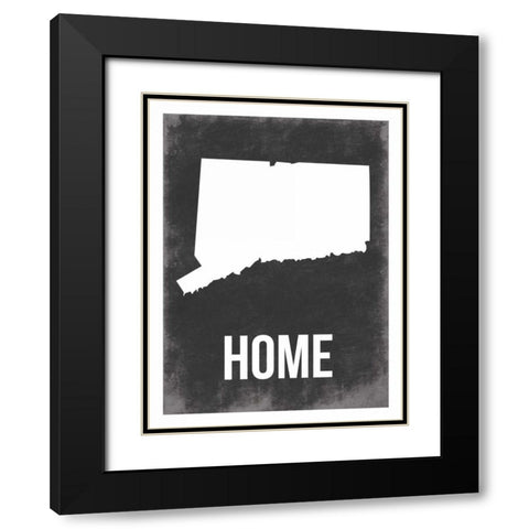 CT home Black Modern Wood Framed Art Print with Double Matting by Grey, Jace