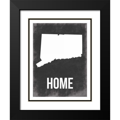 CT home Black Modern Wood Framed Art Print with Double Matting by Grey, Jace