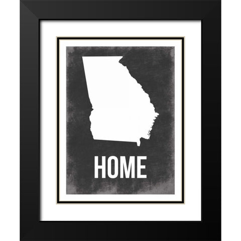 Georgia Home Black Modern Wood Framed Art Print with Double Matting by Grey, Jace