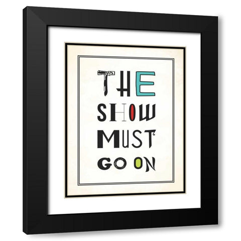 The show Black Modern Wood Framed Art Print with Double Matting by Grey, Jace