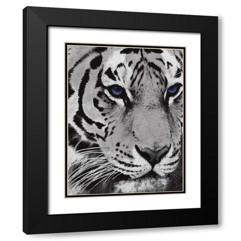 Purple Eyes Black Modern Wood Framed Art Print with Double Matting by Grey, Jace