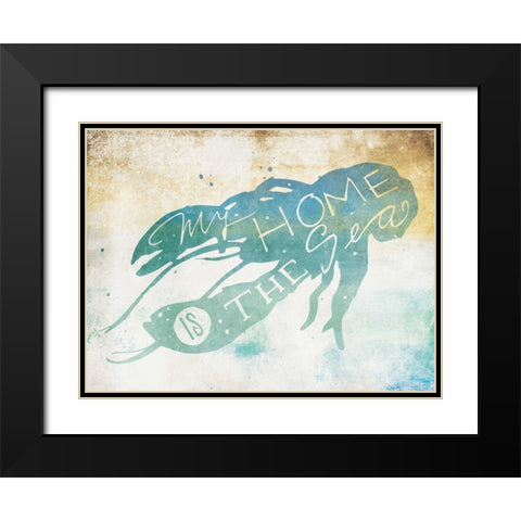 My Home Black Modern Wood Framed Art Print with Double Matting by Grey, Jace