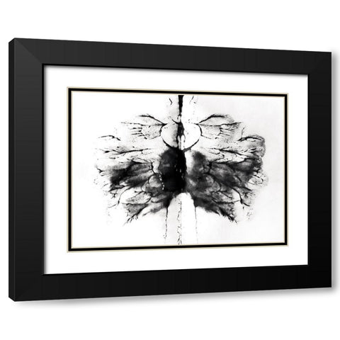 Vision Black Modern Wood Framed Art Print with Double Matting by Grey, Jace