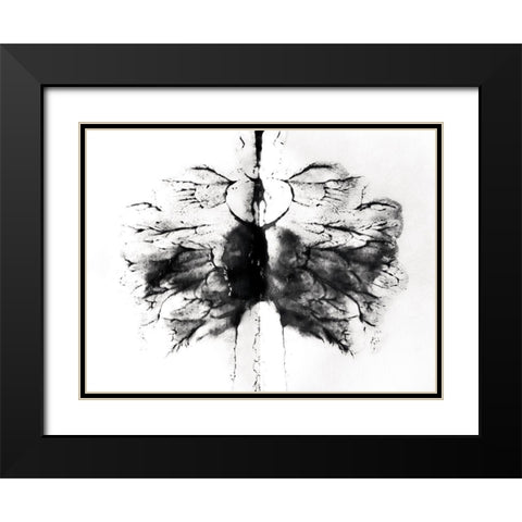 Vision Black Modern Wood Framed Art Print with Double Matting by Grey, Jace