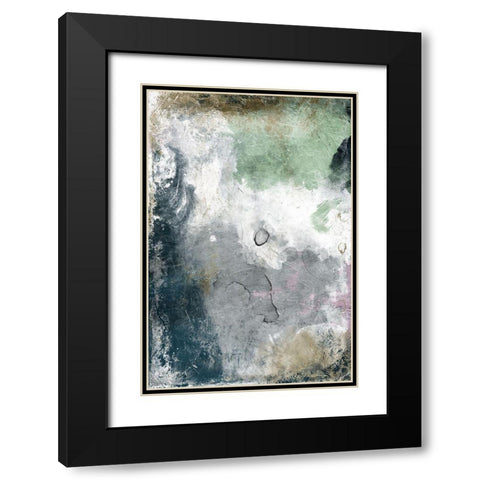 Neutral Paint Black Modern Wood Framed Art Print with Double Matting by Grey, Jace