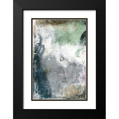 Neutral Paint Black Modern Wood Framed Art Print with Double Matting by Grey, Jace