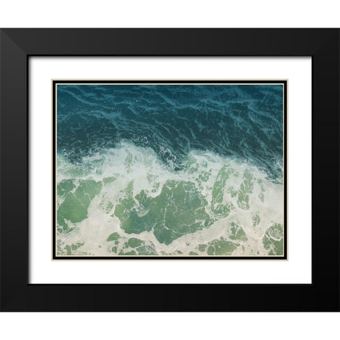 Nuetral Waters Black Modern Wood Framed Art Print with Double Matting by Grey, Jace