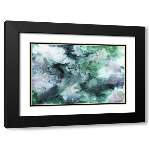 Water Rocks Black Modern Wood Framed Art Print with Double Matting by Grey, Jace
