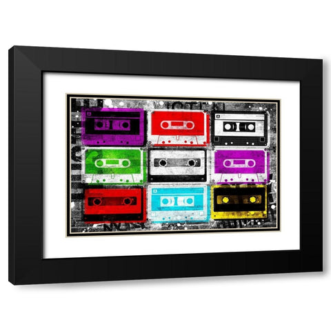 Stay Humble Black Modern Wood Framed Art Print with Double Matting by Grey, Jace