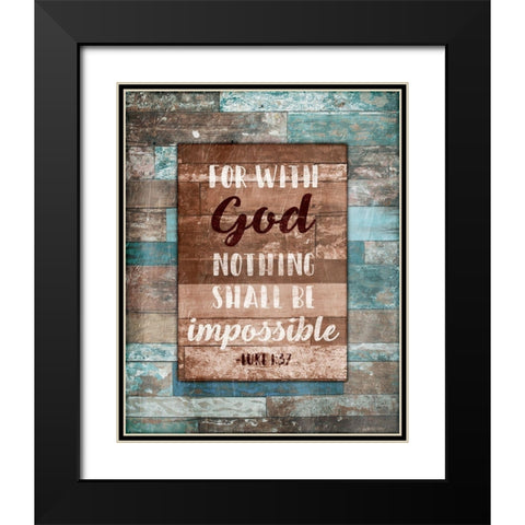 Nothing Black Modern Wood Framed Art Print with Double Matting by Grey, Jace