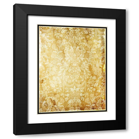 Golden Sunny Wall Black Modern Wood Framed Art Print with Double Matting by Grey, Jace