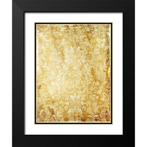 Golden Sunny Wall Black Modern Wood Framed Art Print with Double Matting by Grey, Jace