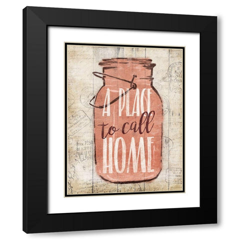 A Jar To Call Home Black Modern Wood Framed Art Print with Double Matting by Grey, Jace