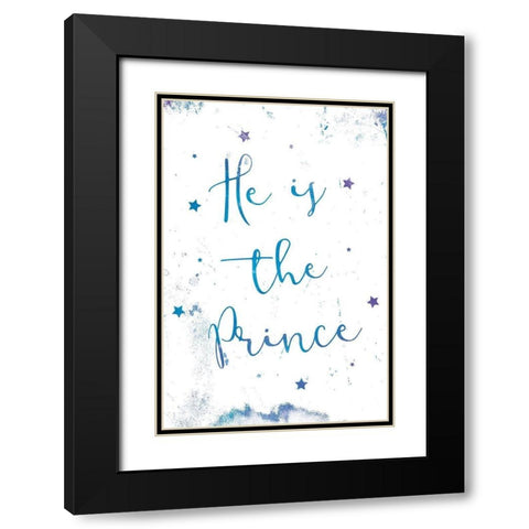 Star Prince Black Modern Wood Framed Art Print with Double Matting by Grey, Jace