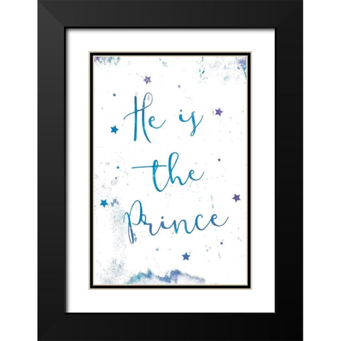 Star Prince Black Modern Wood Framed Art Print with Double Matting by Grey, Jace