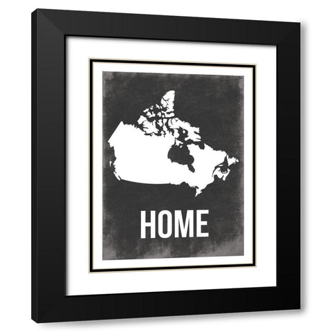 Canada Home Black Modern Wood Framed Art Print with Double Matting by Grey, Jace
