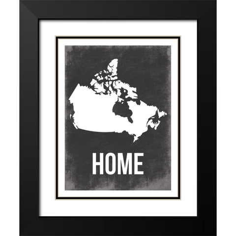 Canada Home Black Modern Wood Framed Art Print with Double Matting by Grey, Jace