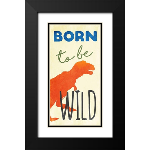 Born To Be Wild Black Modern Wood Framed Art Print with Double Matting by Grey, Jace