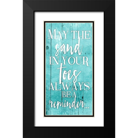 Toes Black Modern Wood Framed Art Print with Double Matting by Grey, Jace