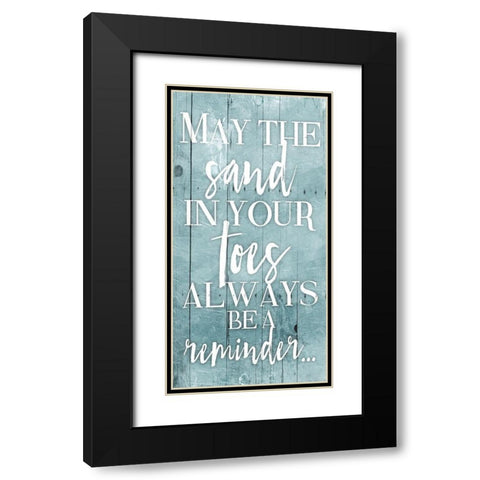 Toes Toned Down Black Modern Wood Framed Art Print with Double Matting by Grey, Jace