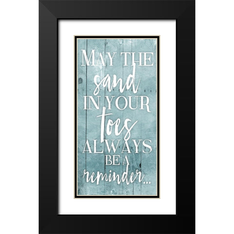 Toes Toned Down Black Modern Wood Framed Art Print with Double Matting by Grey, Jace