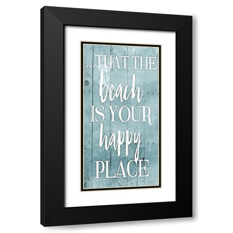 Happy Toned Down Black Modern Wood Framed Art Print with Double Matting by Grey, Jace