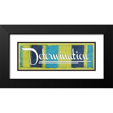 Determination Black Modern Wood Framed Art Print with Double Matting by Grey, Jace