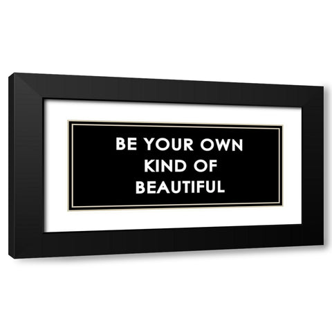 Beautiful Black Modern Wood Framed Art Print with Double Matting by Grey, Jace