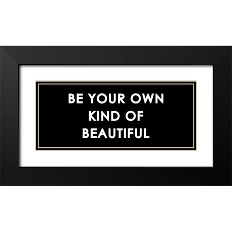 Beautiful Black Modern Wood Framed Art Print with Double Matting by Grey, Jace