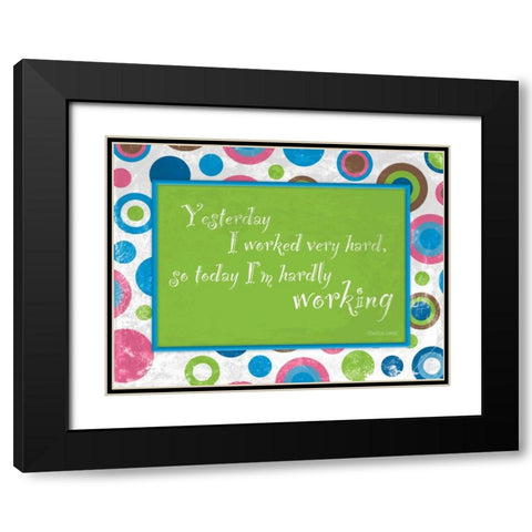 Bubbles Black Modern Wood Framed Art Print with Double Matting by Grey, Jace